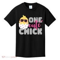 One Cute Chick Funny Kids T-Shirt thumb 0
