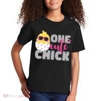 One Cute Chick Funny Kids T-Shirt thumb 2