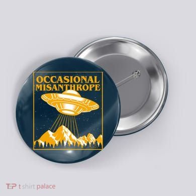 Occasional Misanthrope UFO Button