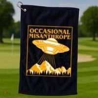 Occasional Misanthrope UFO Golf Towel thumb 1