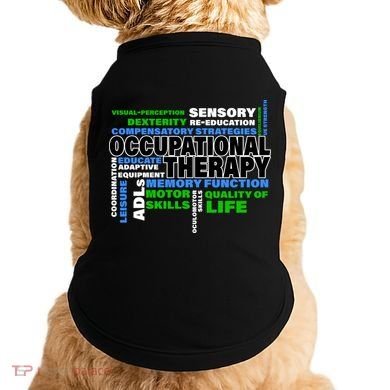 Occupational Therapy Word Cloud Doggie Tank