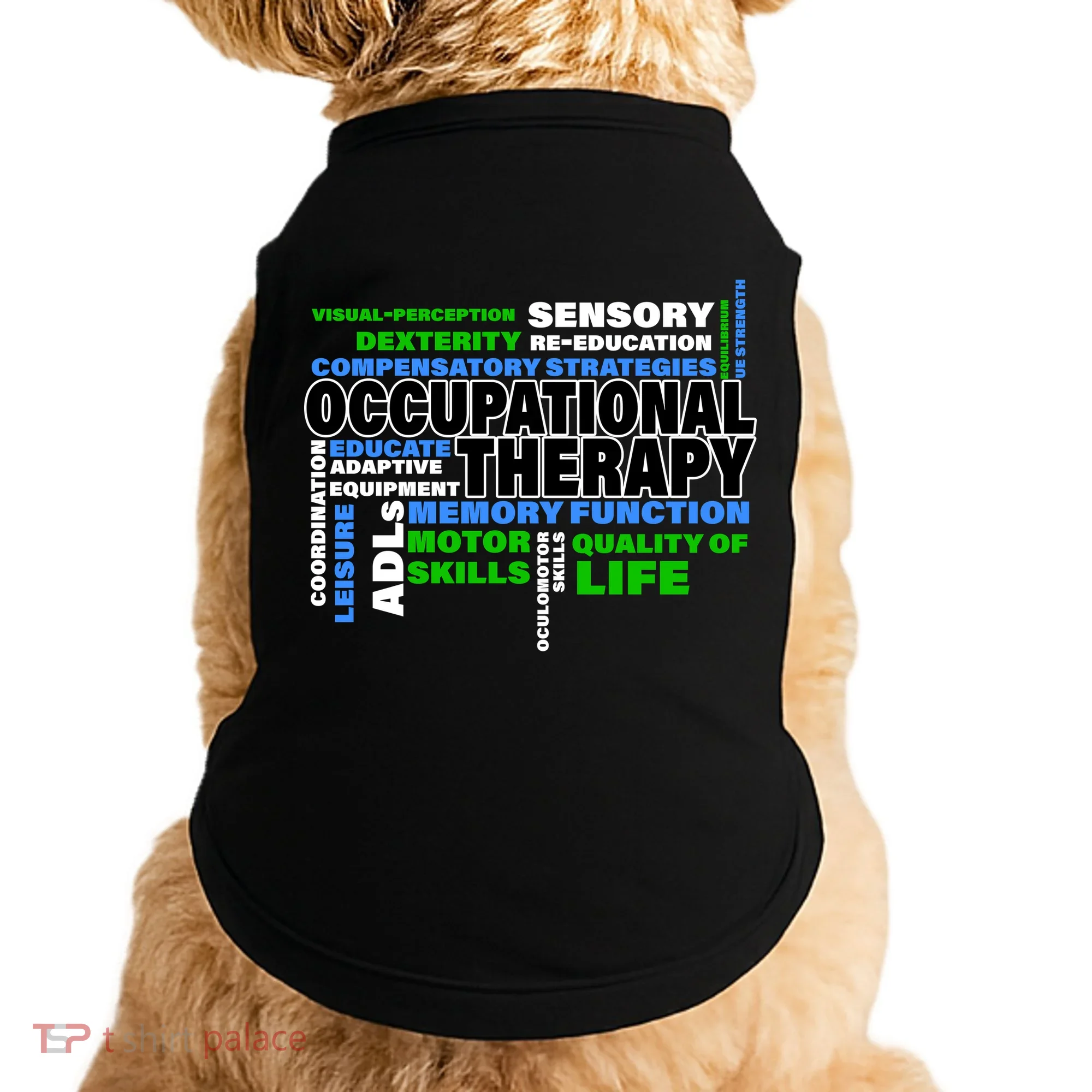 Occupational Therapy Word Cloud Doggie Tank