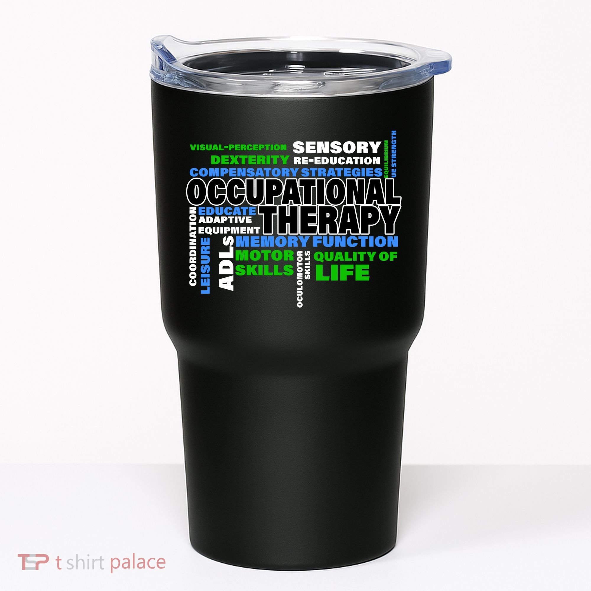 Occupational Therapy Word Cloud Tumbler