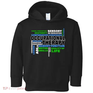 Occupational Therapy Word Cloud Toddler Hoodie
