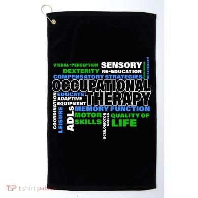 Occupational Therapy Word Cloud Golf Towel