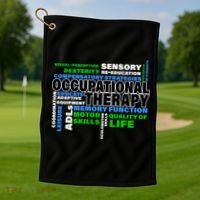 Occupational Therapy Word Cloud Golf Towel thumb 1