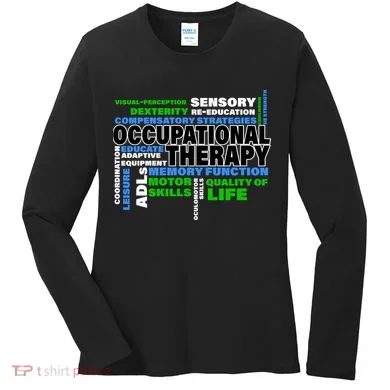 Occupational Therapy Word Cloud Women's Long Sleeve Shirt