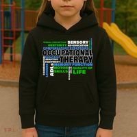 Occupational Therapy Word Cloud Kids Hoodie thumb 3