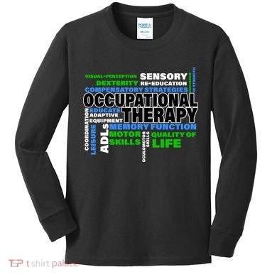 Occupational Therapy Word Cloud Kids Long Sleeve Shirt