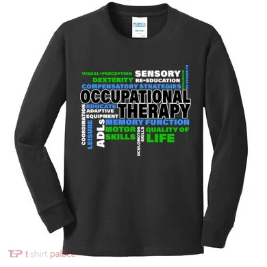 Occupational Therapy Word Cloud Kids Long Sleeve Shirt