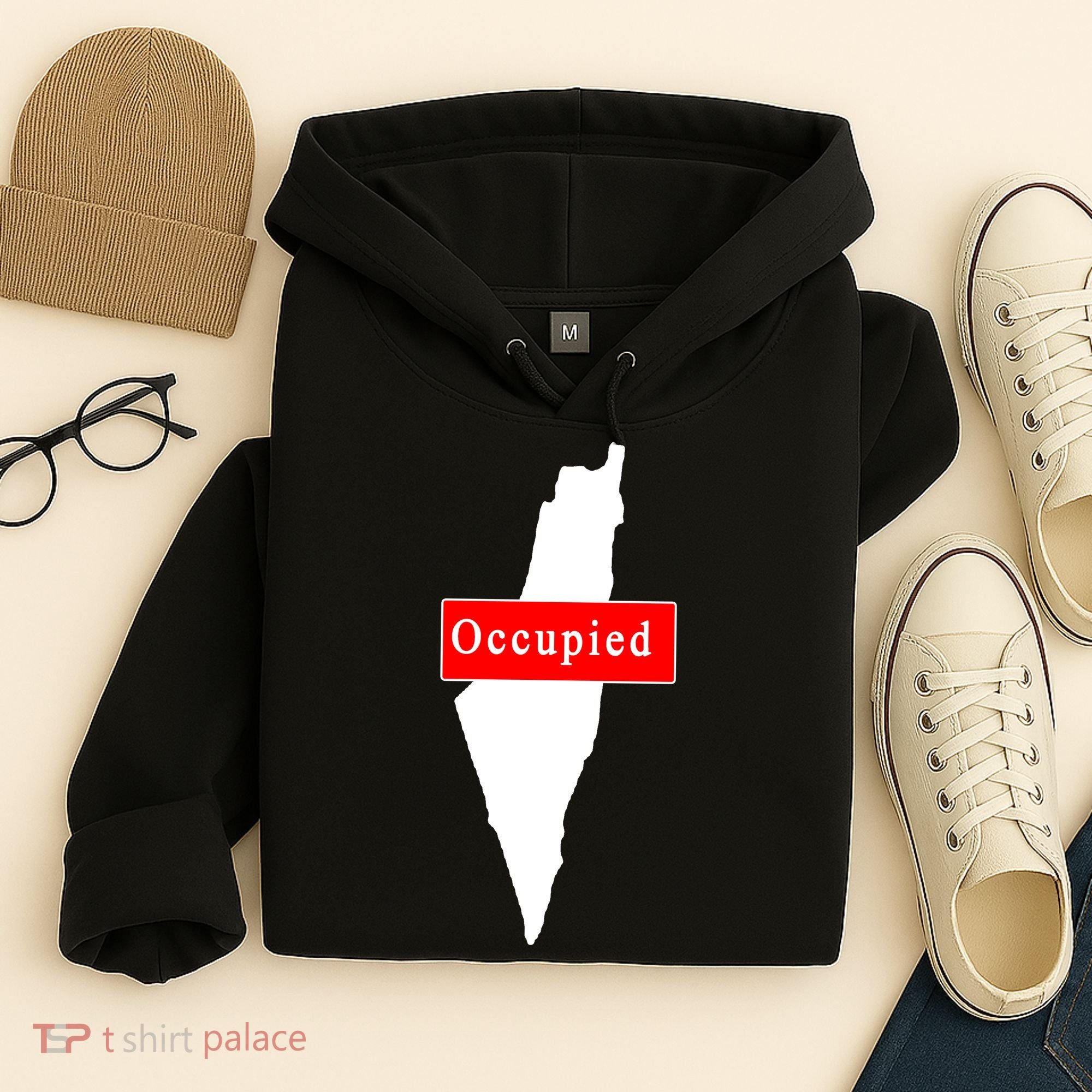 Occupied Palestine Free Gaza Anti Israel Hoodie