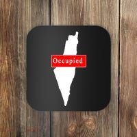 Occupied Palestine Free Gaza Anti Israel Coaster thumb 0
