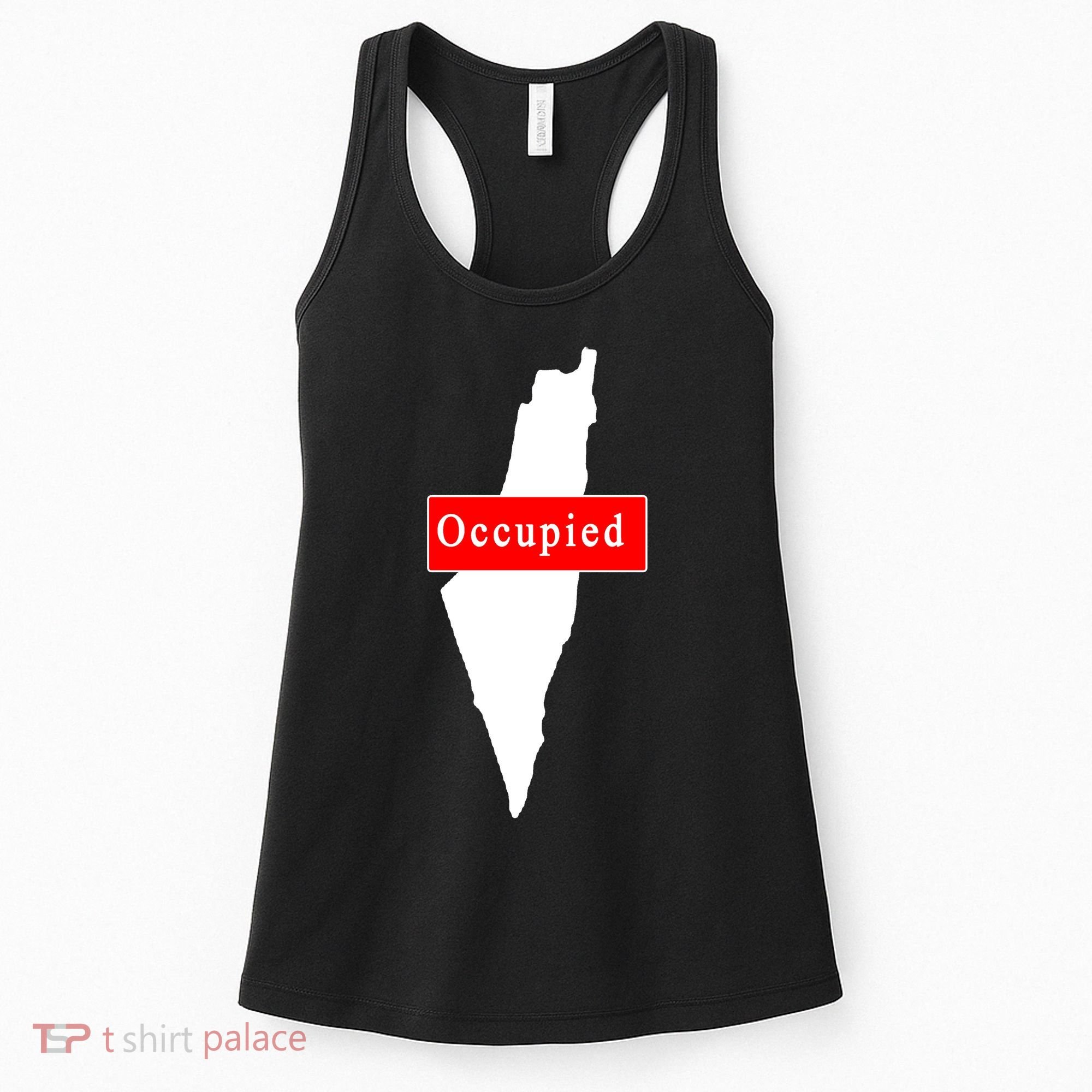 Occupied Palestine Free Gaza Anti Israel Women's Tank Top