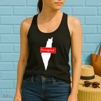 Occupied Palestine Free Gaza Anti Israel Women's Tank Top thumb 2