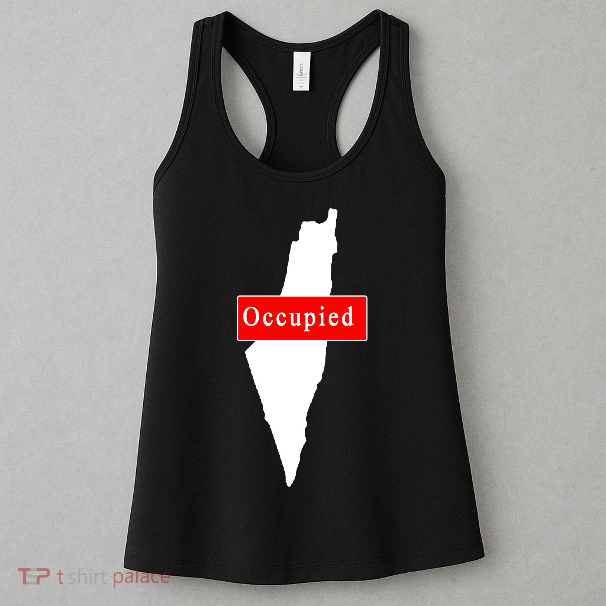 Occupied Palestine Free Gaza Anti Israel Women's Tank Top