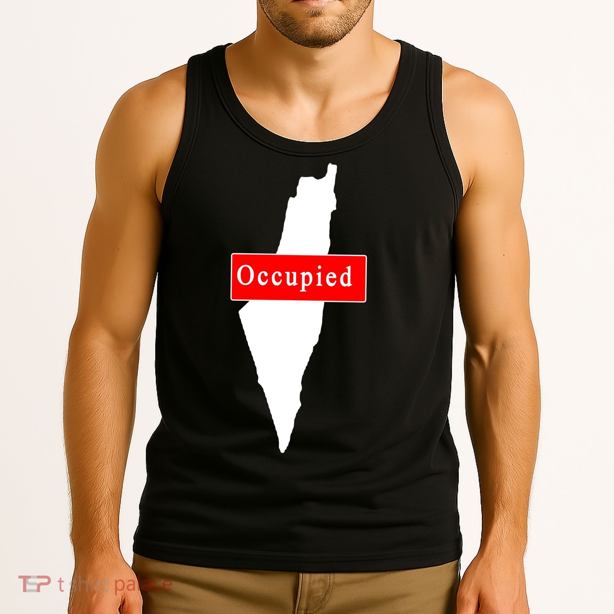 Occupied Palestine Free Gaza Anti Israel Tank Top