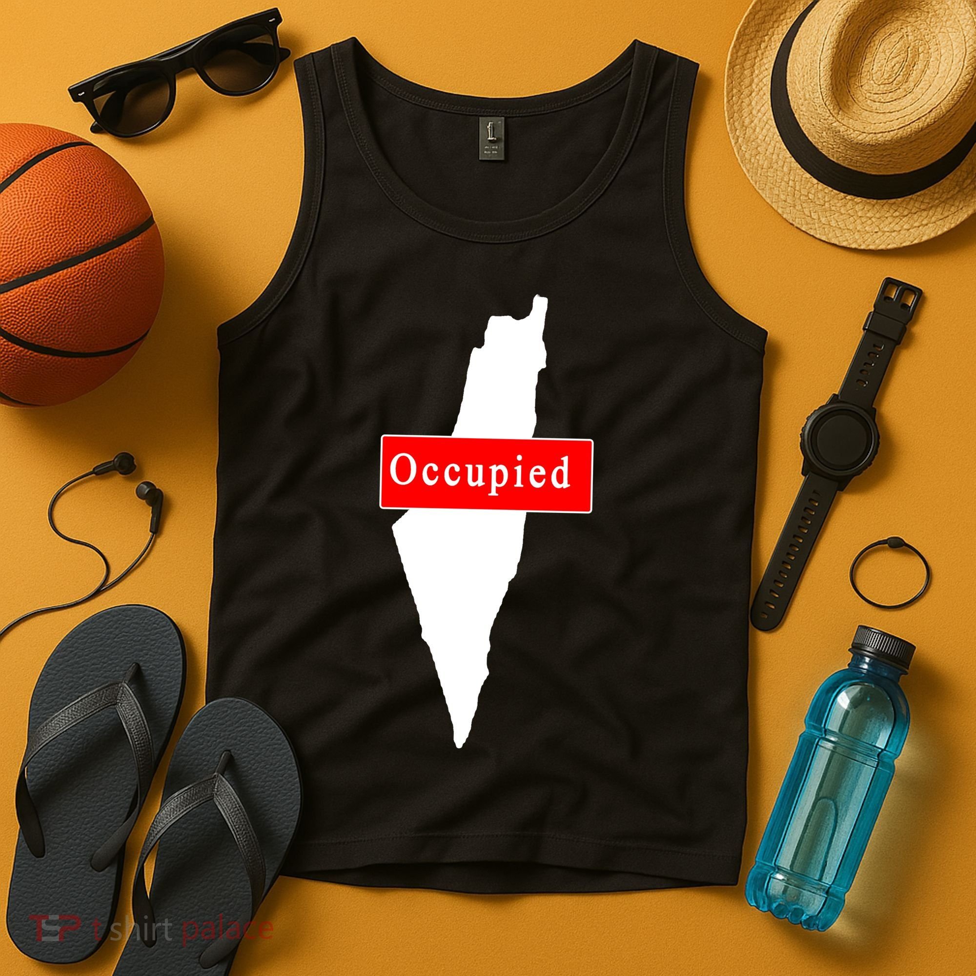 Occupied Palestine Free Gaza Anti Israel Tank Top