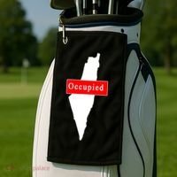 Occupied Palestine Free Gaza Anti Israel Golf Towel thumb 2