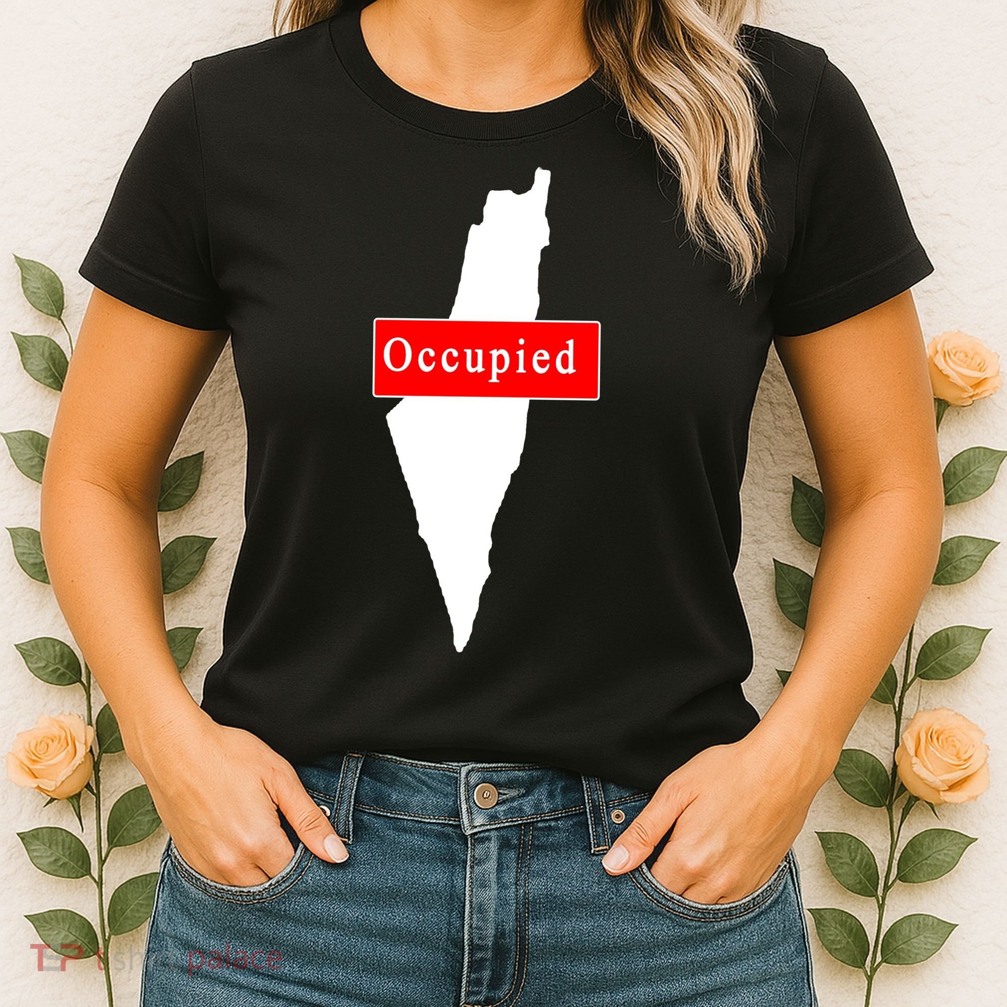 Occupied Palestine Free Gaza Anti Israel Women's T-Shirt
