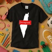 Occupied Palestine Free Gaza Anti Israel Kids T-Shirt thumb 3