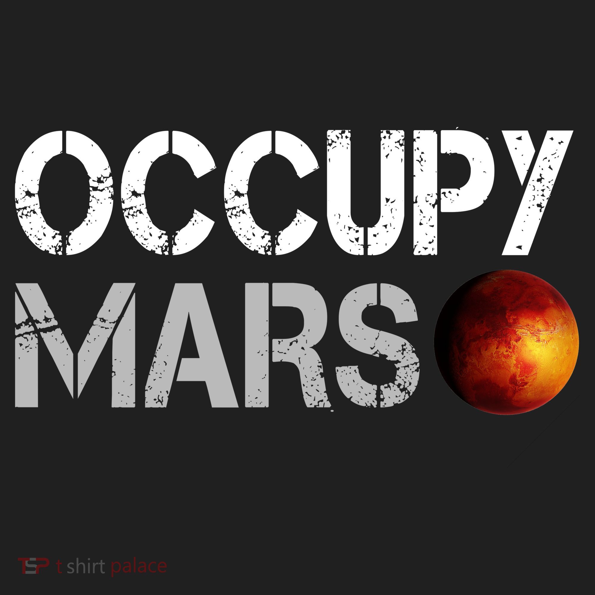 Occupy Mars Golf Towel