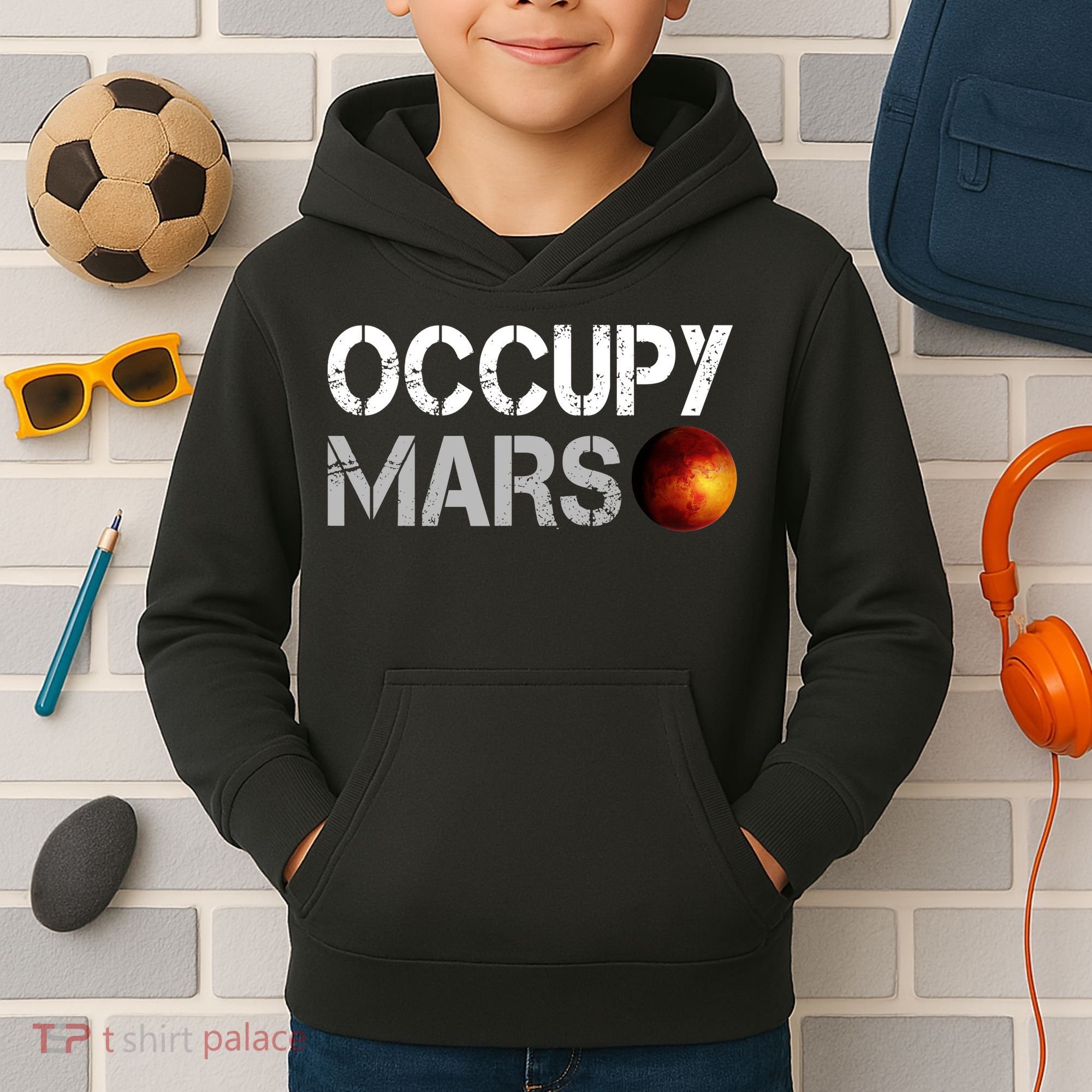 Occupy Mars Kids Hoodie