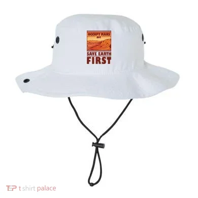 Occupy Mars But Save Earth First Bucket Hat