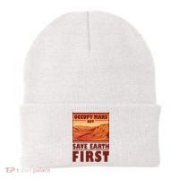 Occupy Mars But Save Earth First Beanie thumb 0