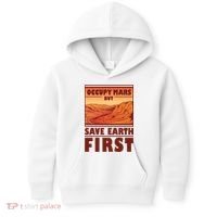 Occupy Mars But Save Earth First Kids Hoodie thumb 0