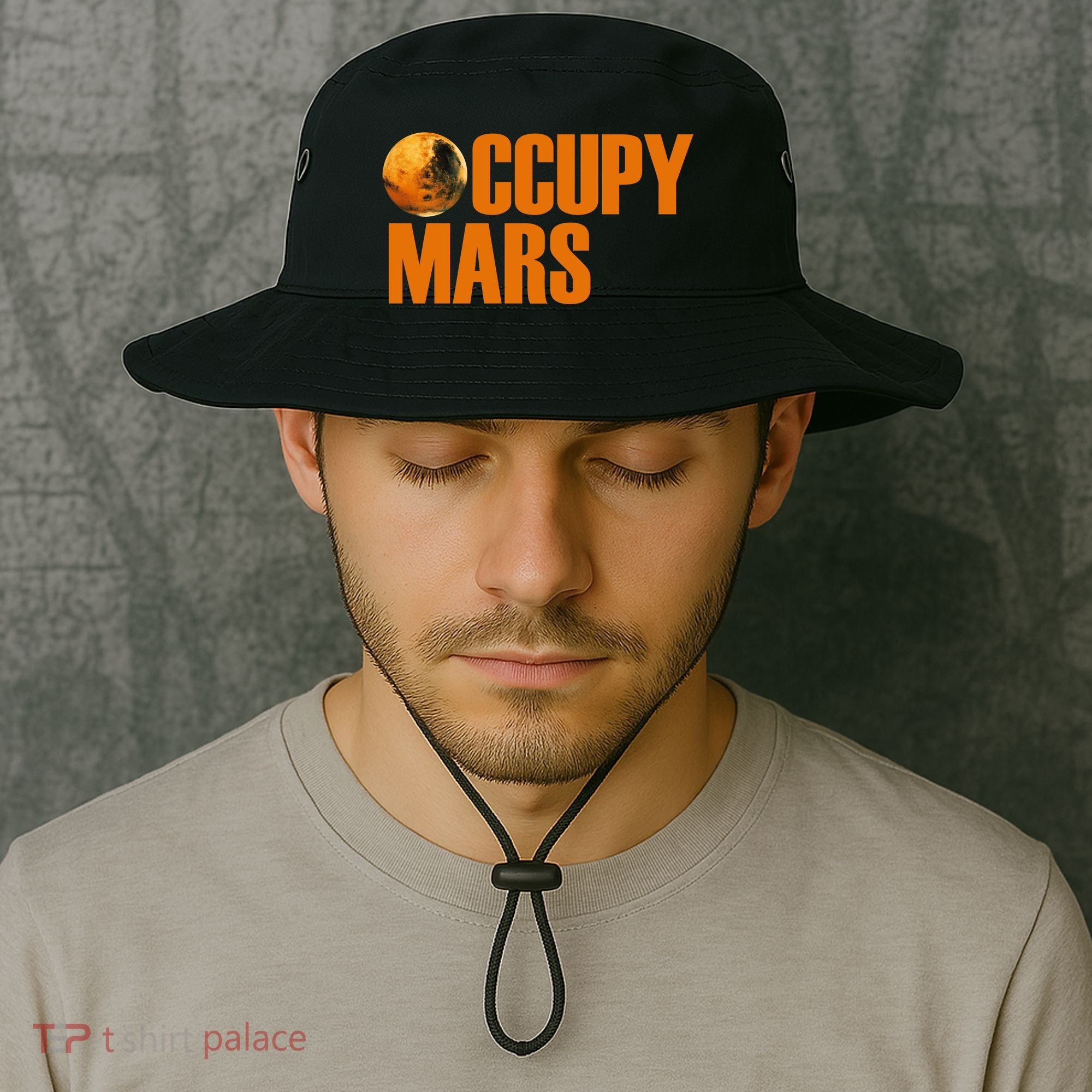 Occupy Mars Space Bucket Hat