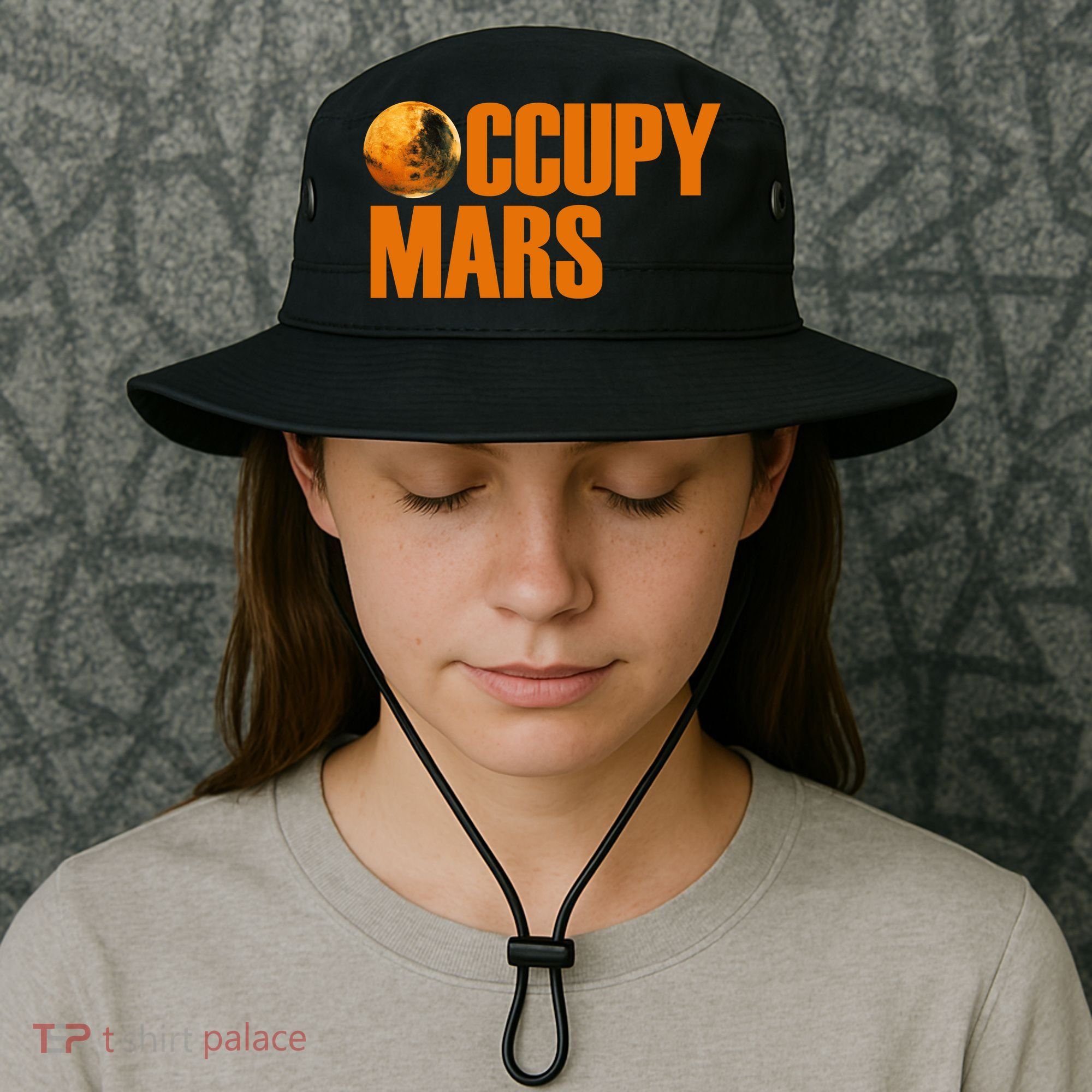 Occupy Mars Space Bucket Hat
