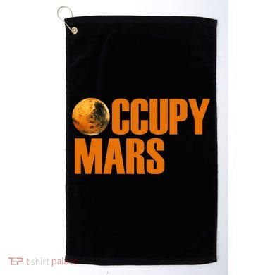 Occupy Mars Space Golf Towel