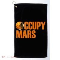 Occupy Mars Space Golf Towel thumb 0