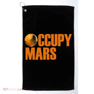 Occupy Mars Space Golf Towel