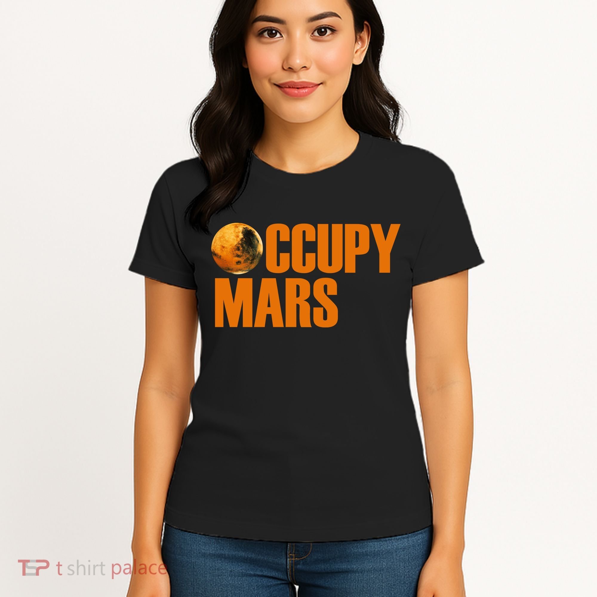 Occupy Mars Space Women's T-Shirt