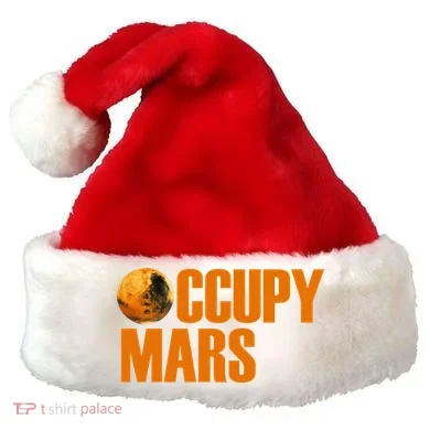 Occupy Mars Space Santa Hat
