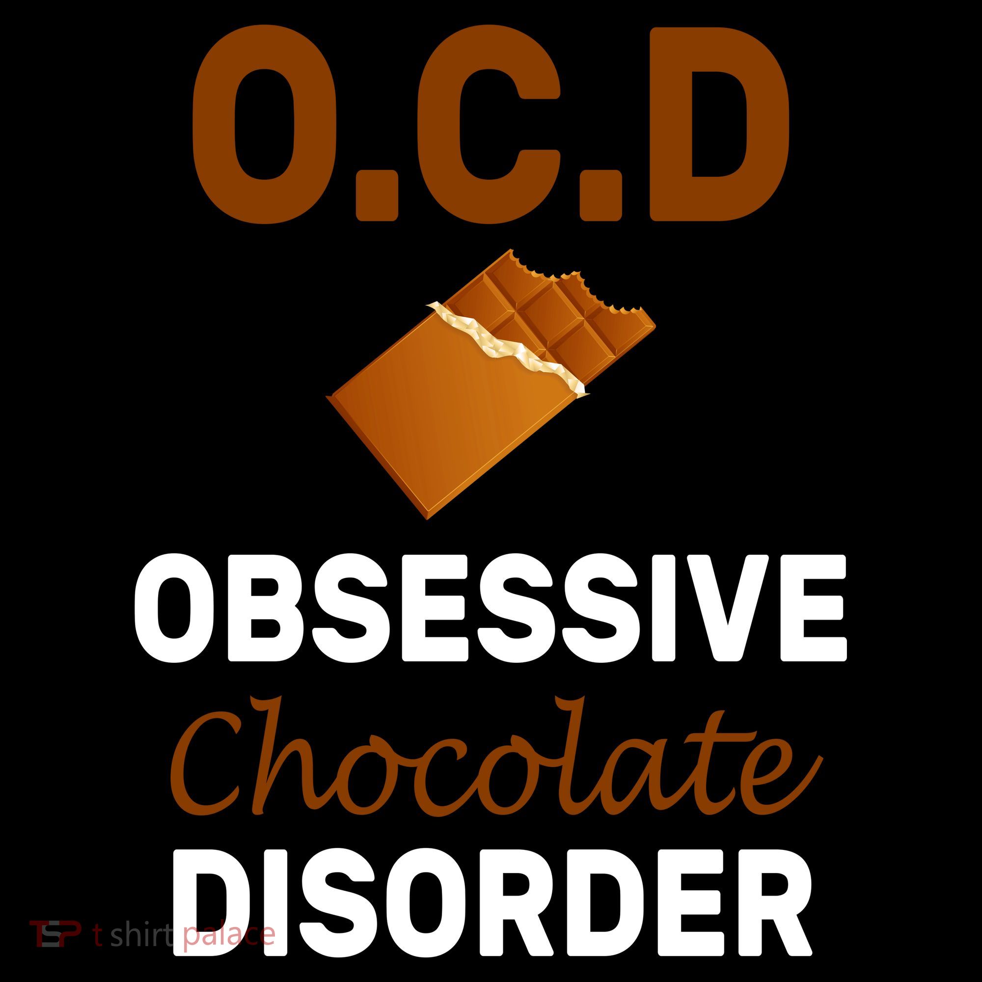 OCD Obsessive Chocolate Disorder Coaster