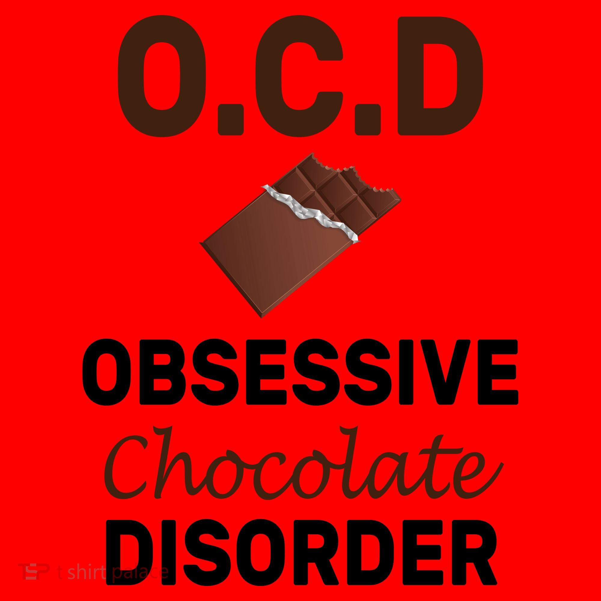 OCD Obsessive Chocolate Disorder Santa Hat