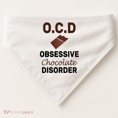 OCD Obsessive Chocolate Disorder USA-Made Doggie Bandana