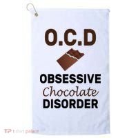 OCD Obsessive Chocolate Disorder Golf Towel thumb 0