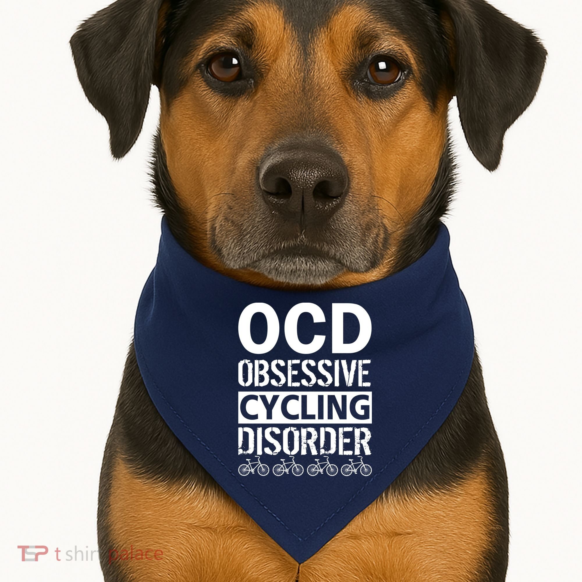 OCD Obsessive Cycling Disorder USA-Made Doggie Bandana