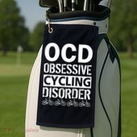 OCD Obsessive Cycling Disorder Golf Towel thumb 2