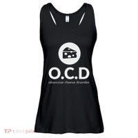 Obsessive Cheese Disorder Funny Cheese Lover Gift Ladies Essential Flowy Tank thumb 0