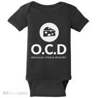 Obsessive Cheese Disorder Funny Cheese Lover Gift Baby Bodysuit thumb 0