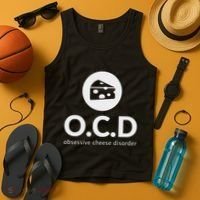 Obsessive Cheese Disorder Funny Cheese Lover Gift Tank Top thumb 4