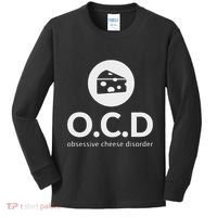 Obsessive Cheese Disorder Funny Cheese Lover Gift Kids Long Sleeve Shirt thumb 0
