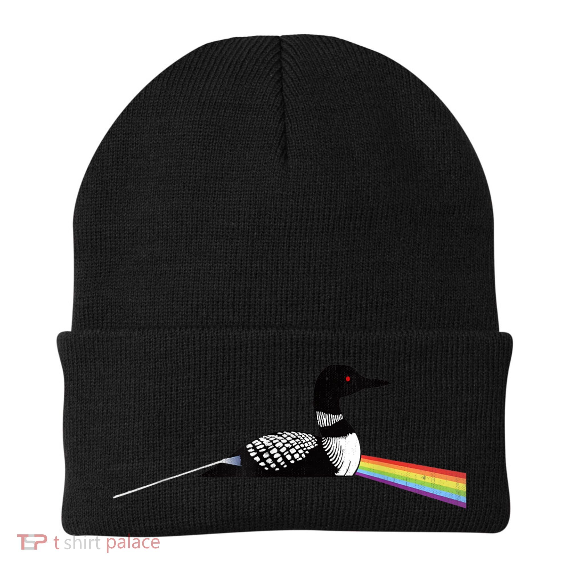 Original Classic Dark Side Of The Loon Bird Watching Beanie