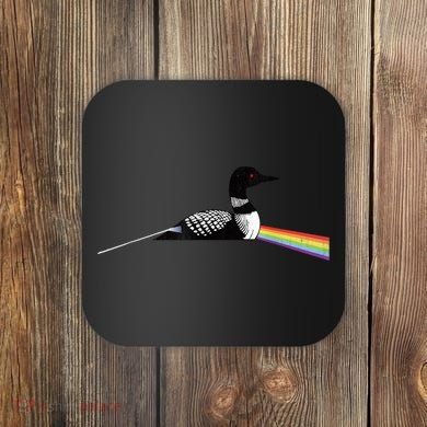 Original Classic Dark Side Of The Loon Bird Watching Coaster