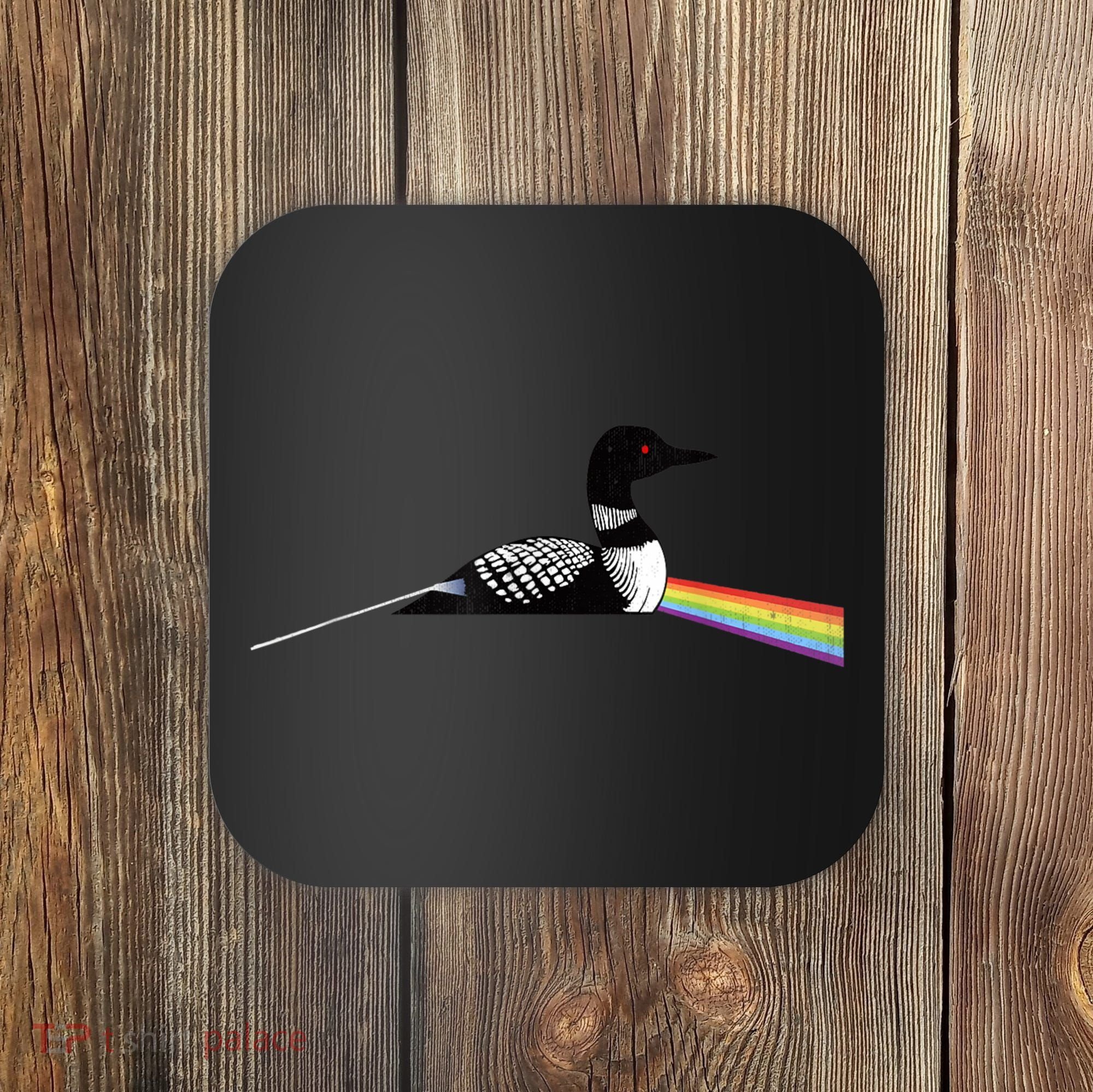 Original Classic Dark Side Of The Loon Bird Watching Coaster