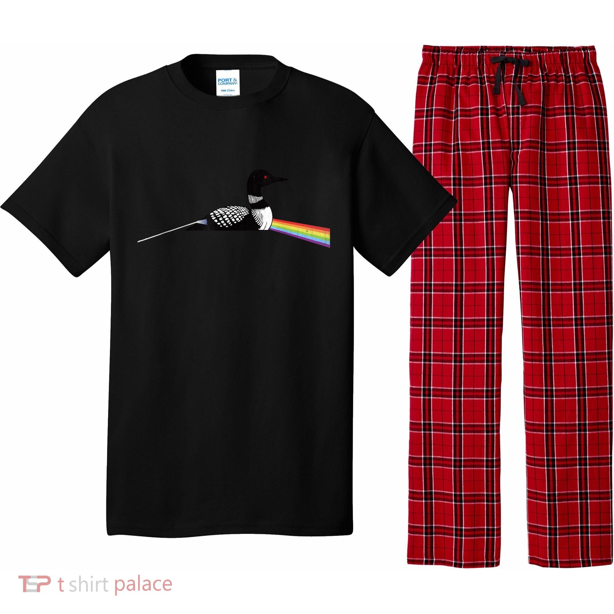 Original Classic Dark Side Of The Loon Bird Watching Pajama Set